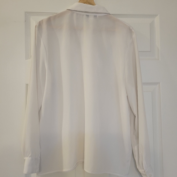 Vintage Kathy Che Embroidery beadedcollar blouse, size 16 - Picture 6 of 7